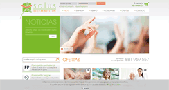 Desktop Screenshot of formacionsalus.com